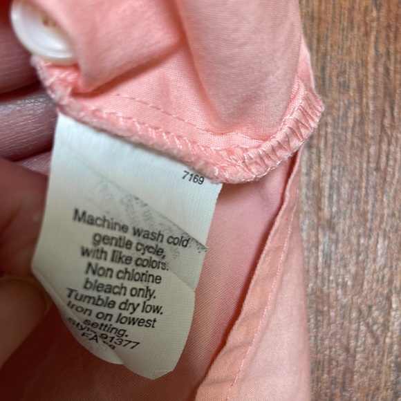 J. Crew Pink Button Down Blouse, Size: XS - Picture 8 of 8